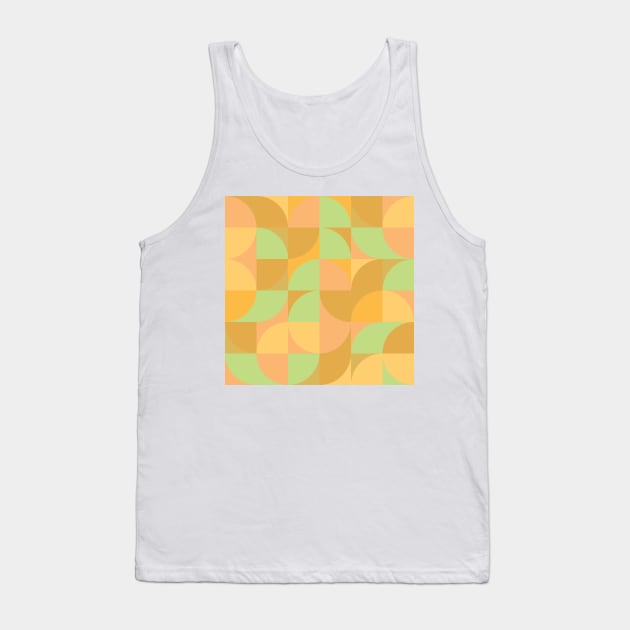 Modern Geometric (Pear) Tank Top by Makanahele